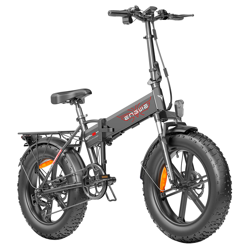 ENGWE EP-2 Pro Folding Electric Bike 2022 Version 750W Motor Fat Tire 13Ah Battery 35km/h Max Speed 100km Range - Black