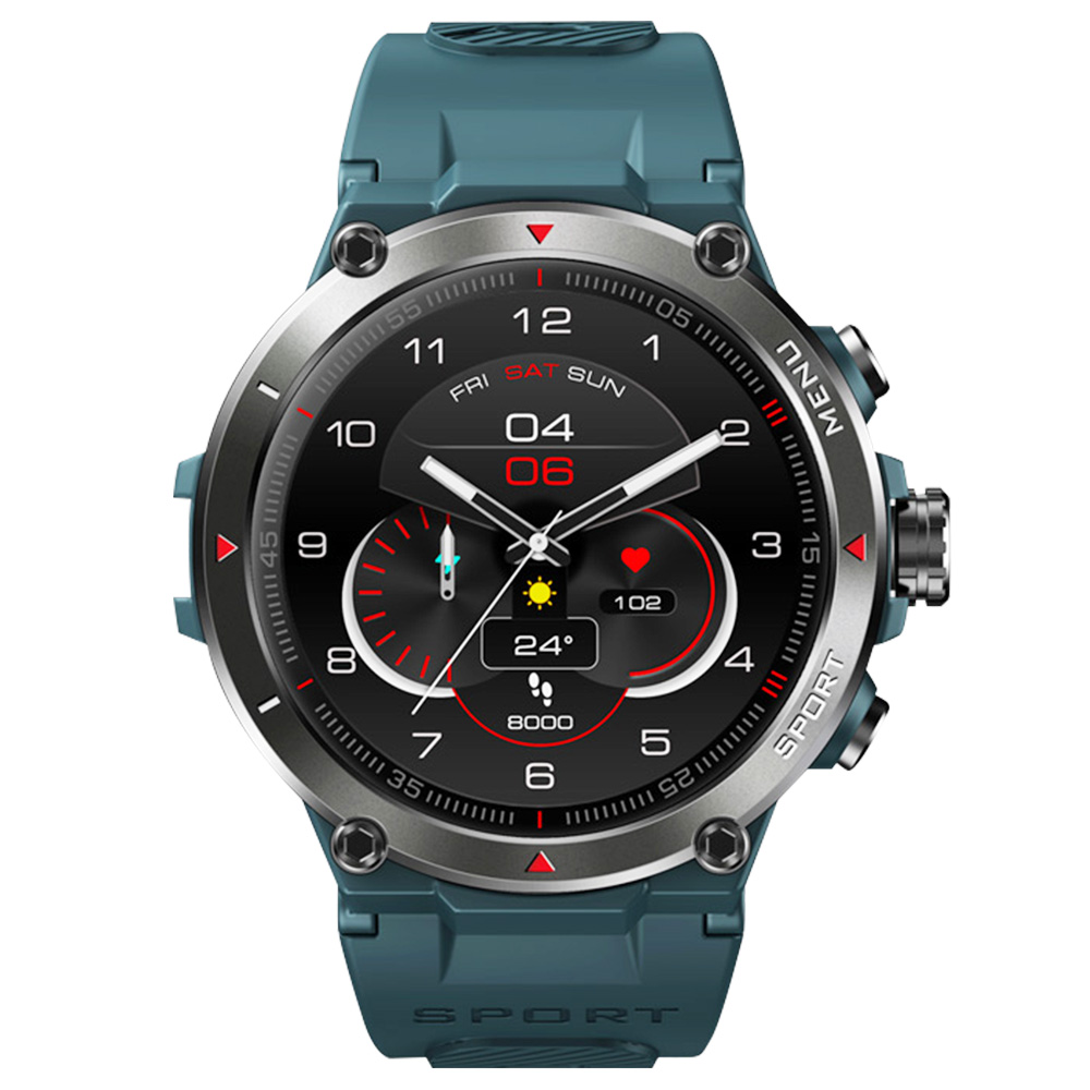 

Zeblaze Stratos 2 Smartwatch 1.3'' AMOLED Display 24 Health Monitor BEIDOU GPS 5 ATM Waterproof Men's Watch - Blue