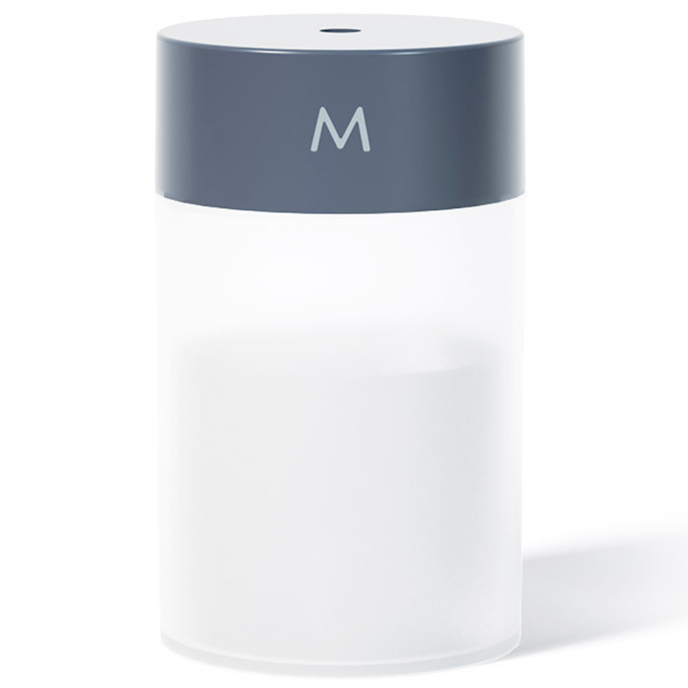 Humidificador de aire 260ML Mini difusor ultrasónico de aromaterapia Pulverizador portátil USB Atomizador de aceite esencial Lámpara LED - Gris