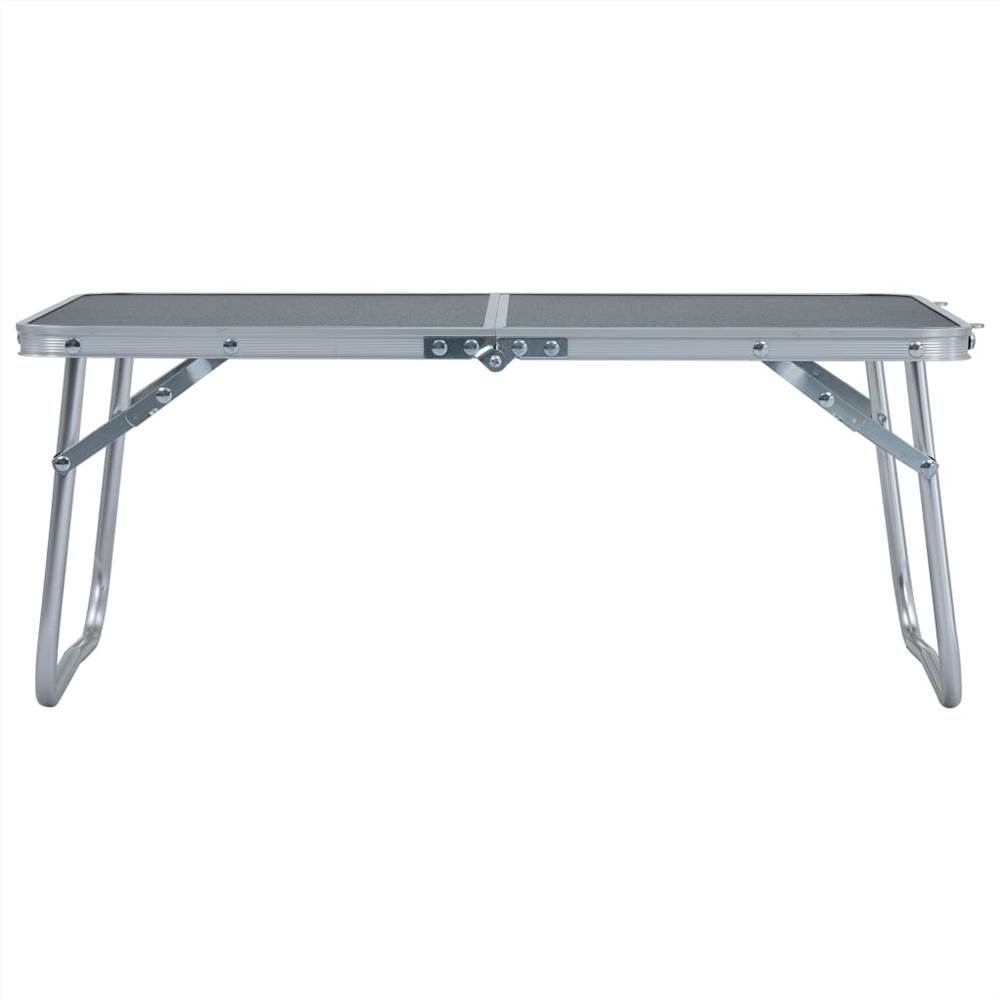 Folding Camping Table Grey Aluminium 60x40 cm 15 Folding Camping Table Grey Aluminium 60x40 cm