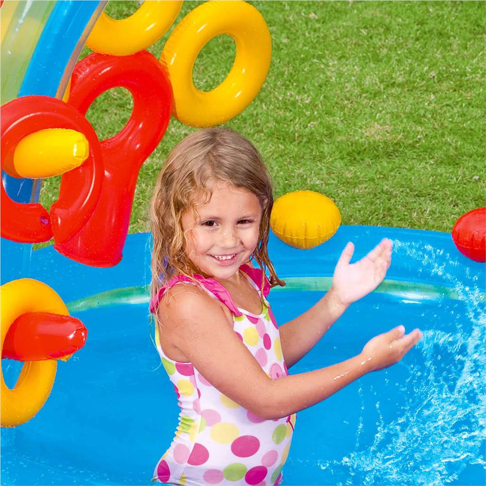 Intex Inflatable Pool Rainbow Ring Play Center 297x193 x135 cm 57453NP