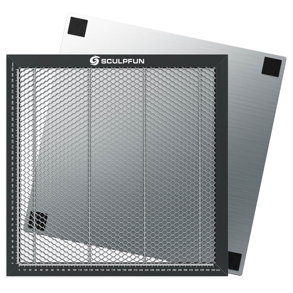 SCULPFUN 400x400mm corte láser panal mesa de trabajo plataforma de tablero para CO2 o máquina de corte de grabador láser de diodo