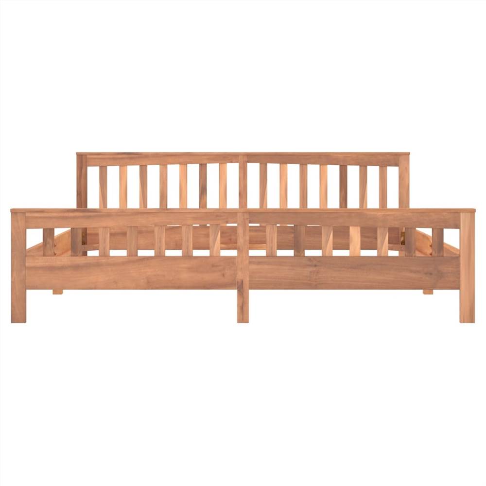 Bed Frame Solid Teak Wood 200x200 cm