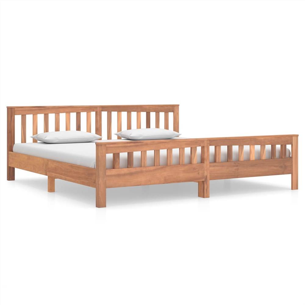 Bed Frame Solid Teak Wood 200x200 cm