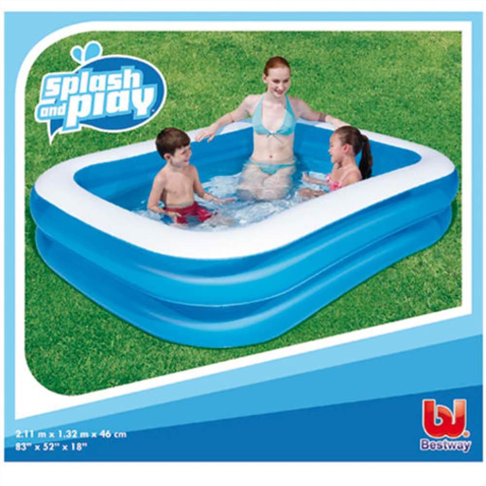 

Bestway Swimming Pool Rectangular 211x132x46cm Blue