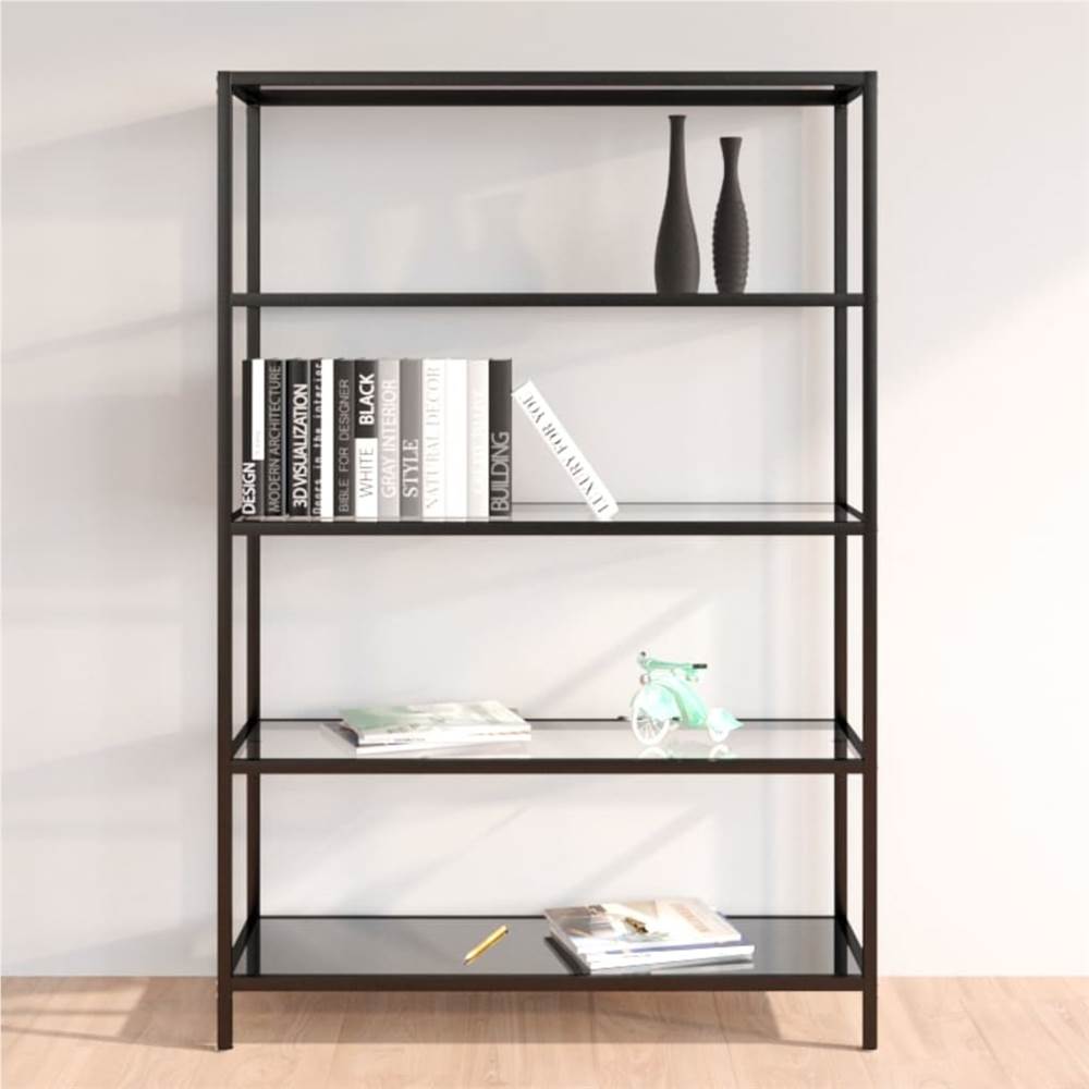 

Console Table Black and Transparent 100x36x168 cm Tempered Glass