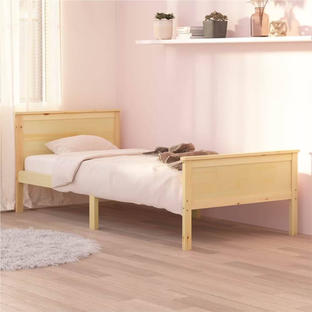 

Bed Frame Solid Wood Pine 100x200 cm