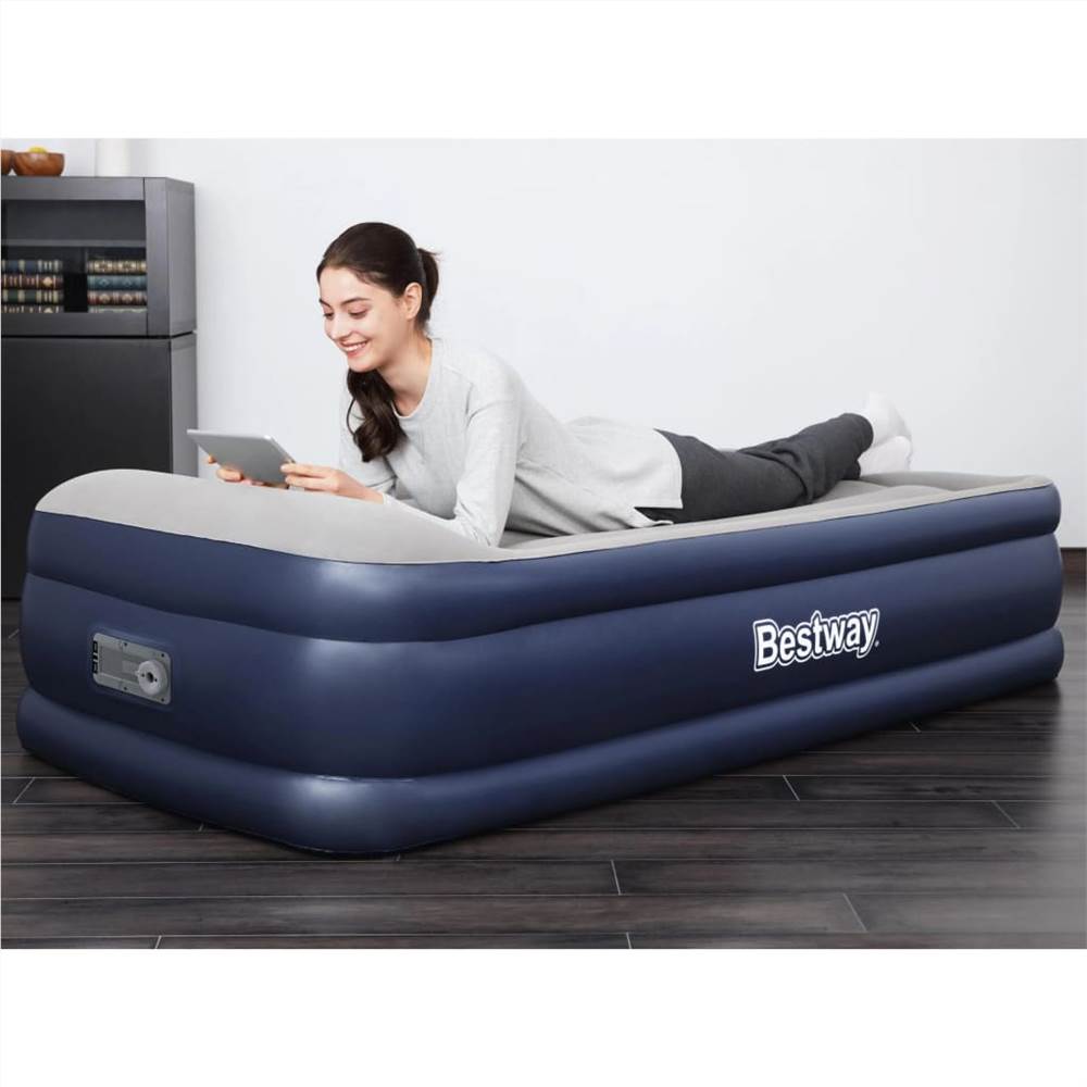 

Bestway Airbed Tritech 1-Person 191x97x46 cm Blue and Grey
