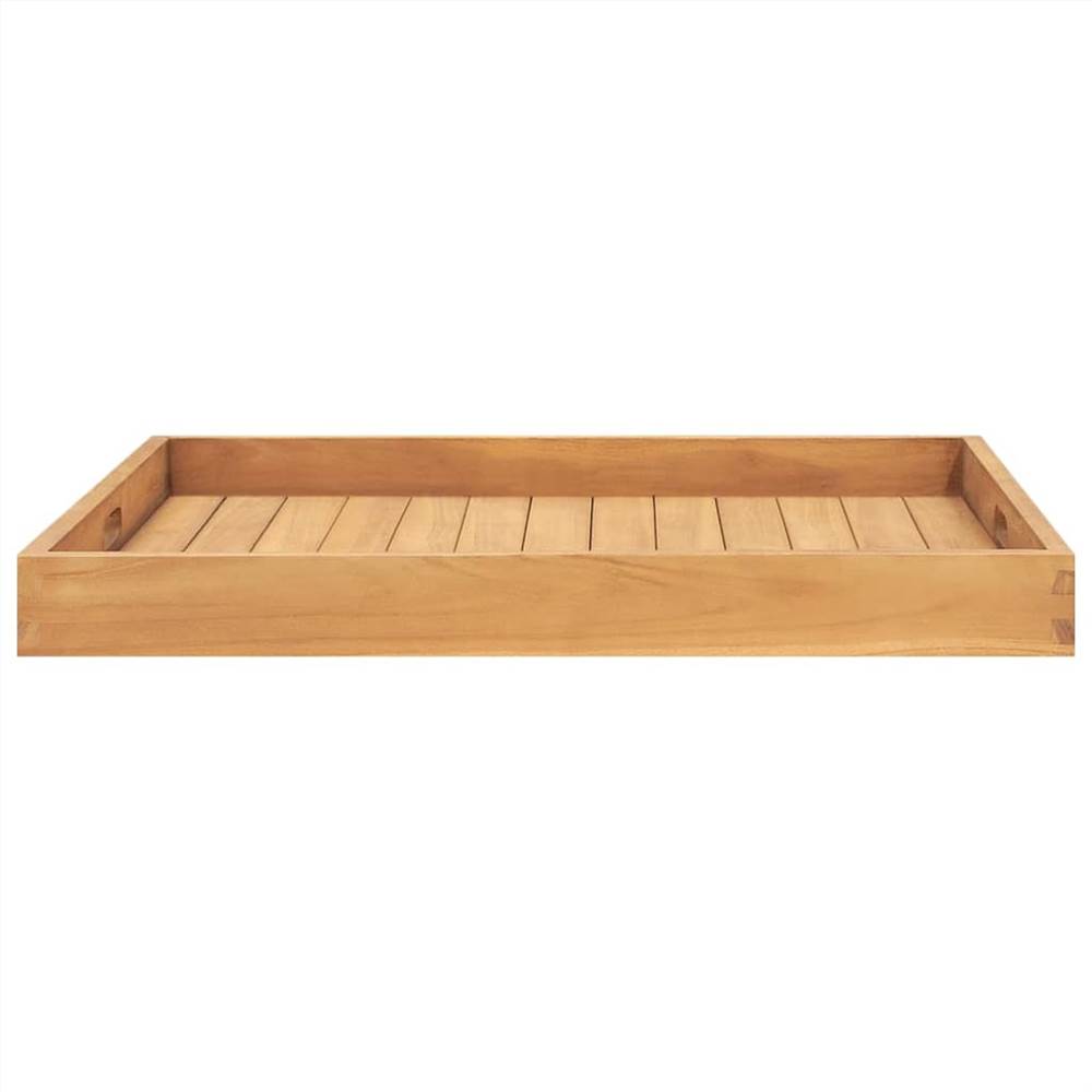 Serving Tray 70x70 cm Solid Teak Wood