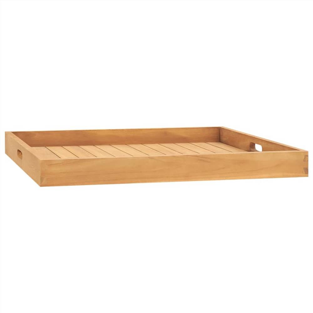 Serving Tray 70x70 cm Solid Teak Wood