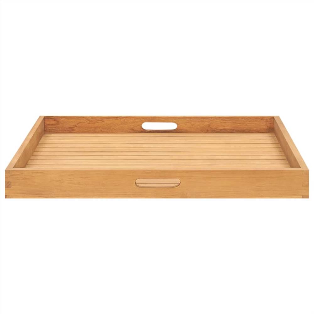 Serving Tray 70x70 cm Solid Teak Wood