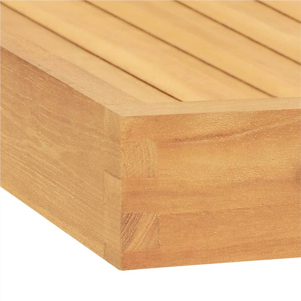 Serving Tray 70x70 cm Solid Teak Wood