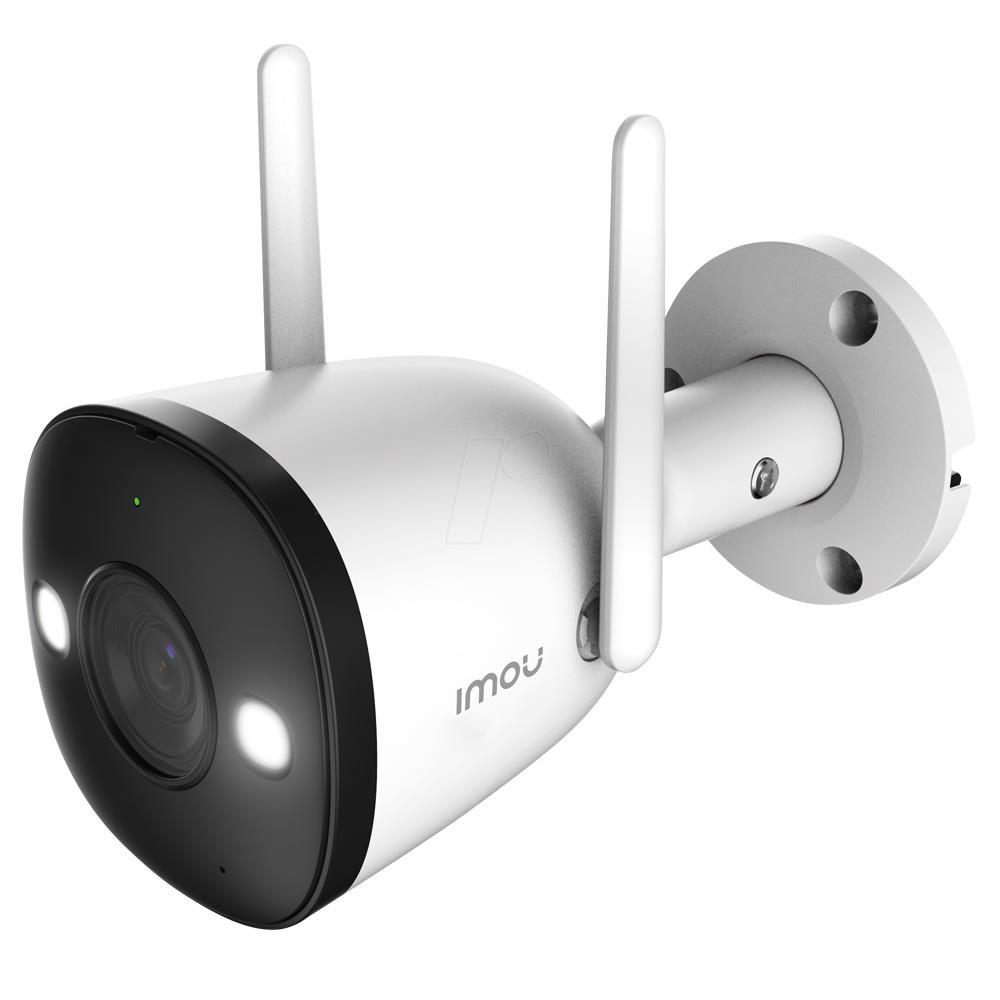 IMOU Bullet 2 กล้องรักษาความปลอดภัยกลางแจ้ง 1080P, Night Vision, Active Deterrence, การตรวจจับ PIR, Two-way Talk
