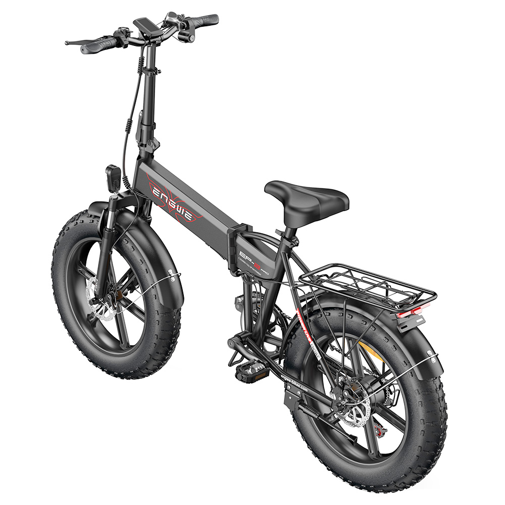 ENGWE EP-2 Pro Folding Electric Bike, 250W Motor 20*4.0 inch Fat Tire 48V 13Ah Battery 25km/h Max Speed 120km Range – Grey