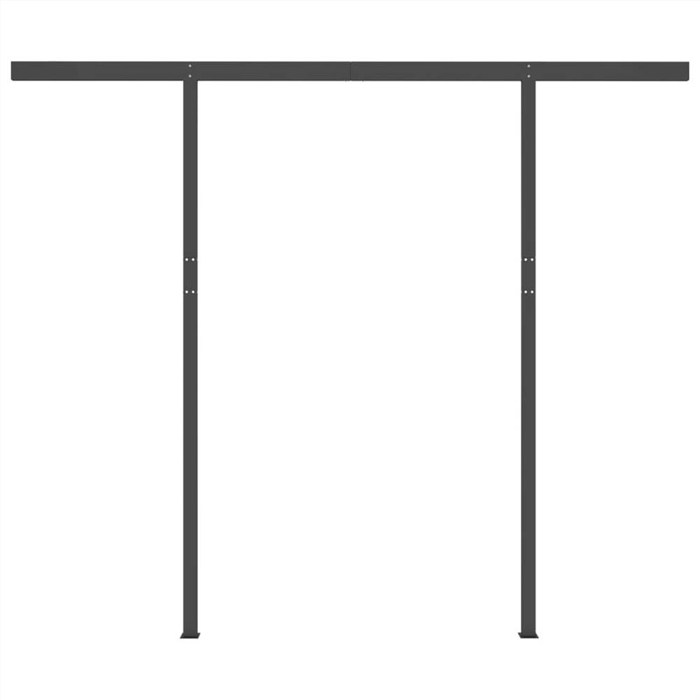 Automatic Awning with LED & Wind Sensor 3.5x2.5 m Yellow&White