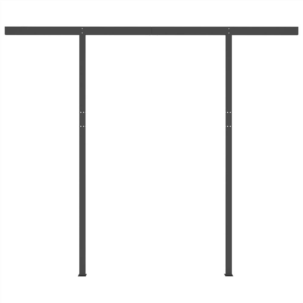 Automatic Awning with LED & Wind Sensor 3x2.5 m Yellow & White