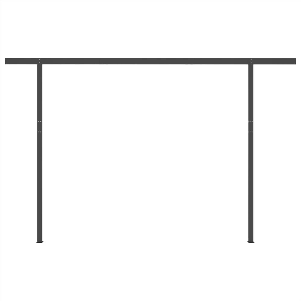 Automatic Awning with LED & Wind Sensor 4.5x3 m Anthracite