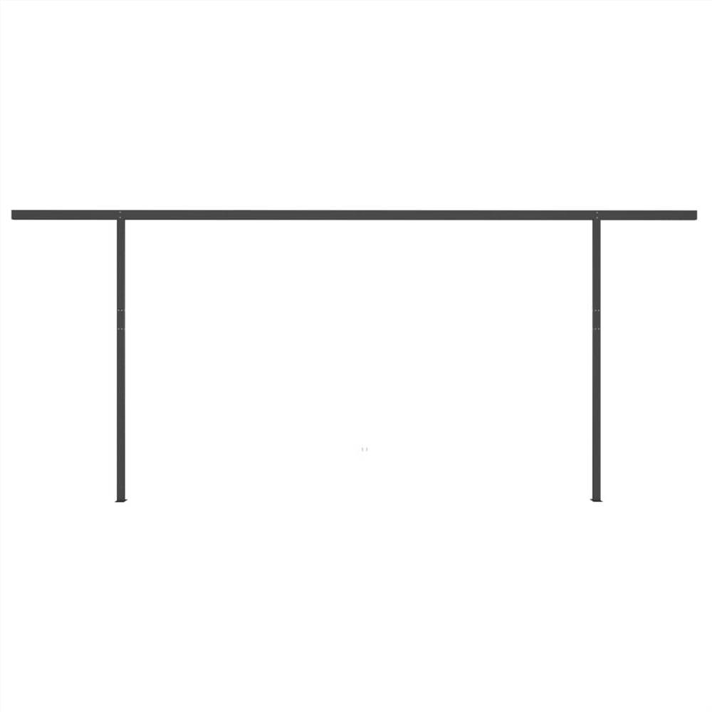 Automatic Awning with LED & Wind Sensor 5x3 m Yellow & White