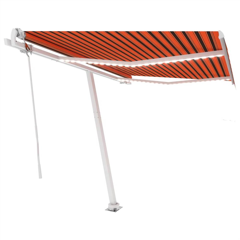 

Automatic Awning with LED&Wind Sensor 300x250 cm Orange/Brown