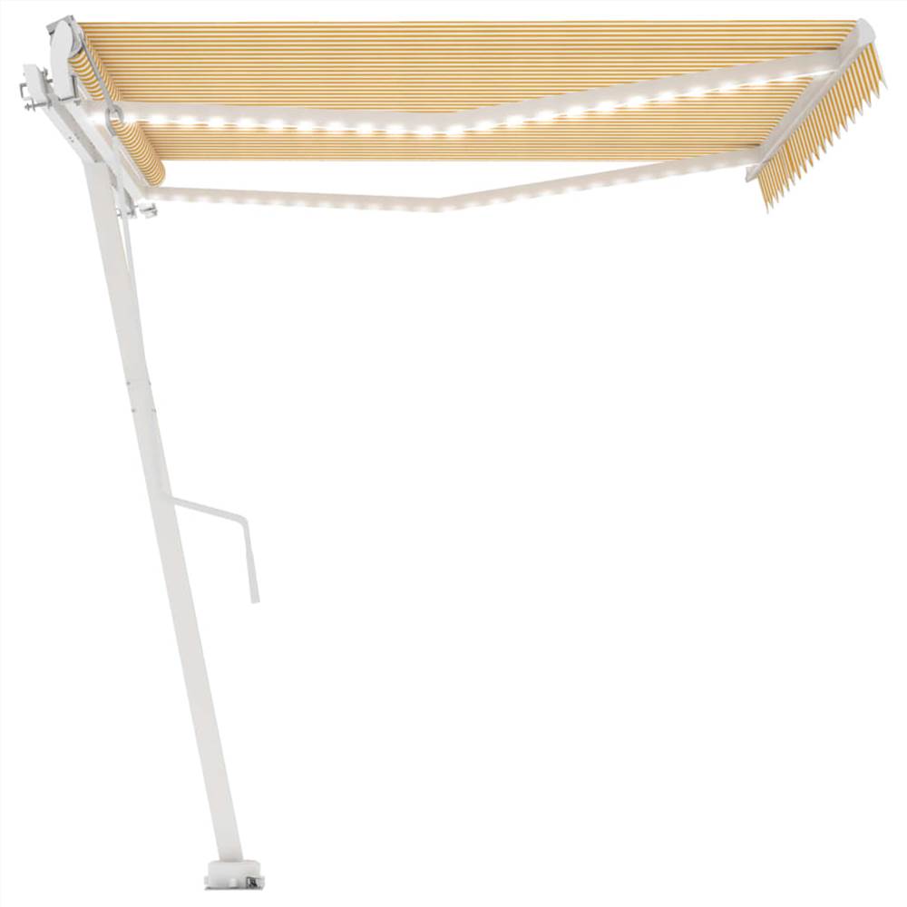 

Automatic Awning with LED&Wind Sensor 450x300 cm Yellow/White