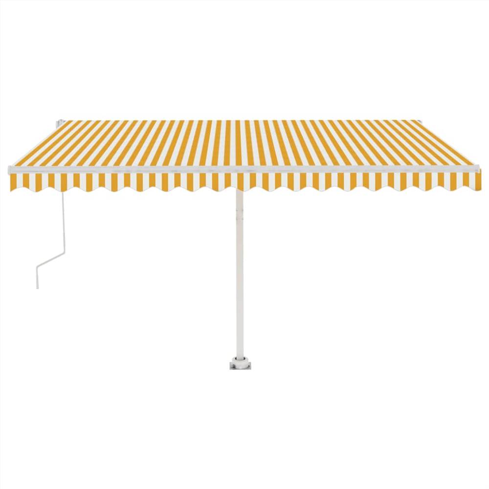

Automatic Awning with LED&Wind Sensor 450x350 cm Yellow/White