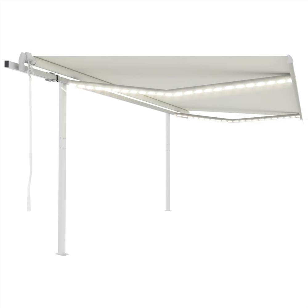 

Automatic Awning with LED&Wind Sensor 4x3 m Cream