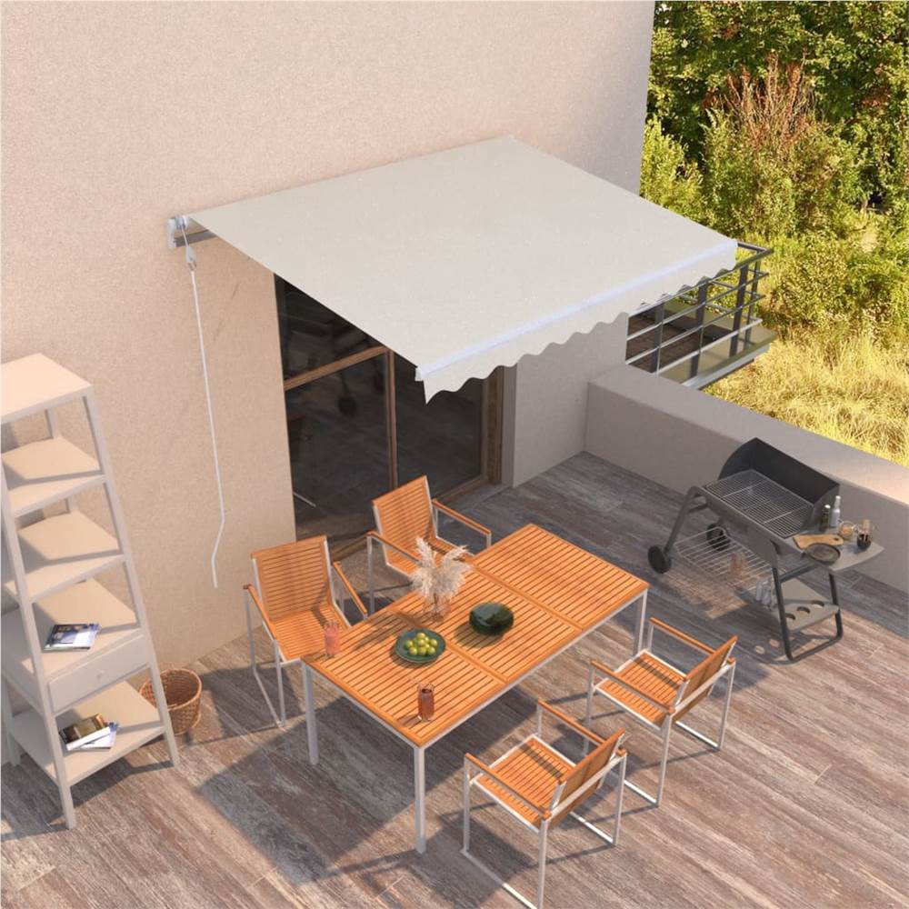 Automatic Retractable Awning 350x250 cm Cream