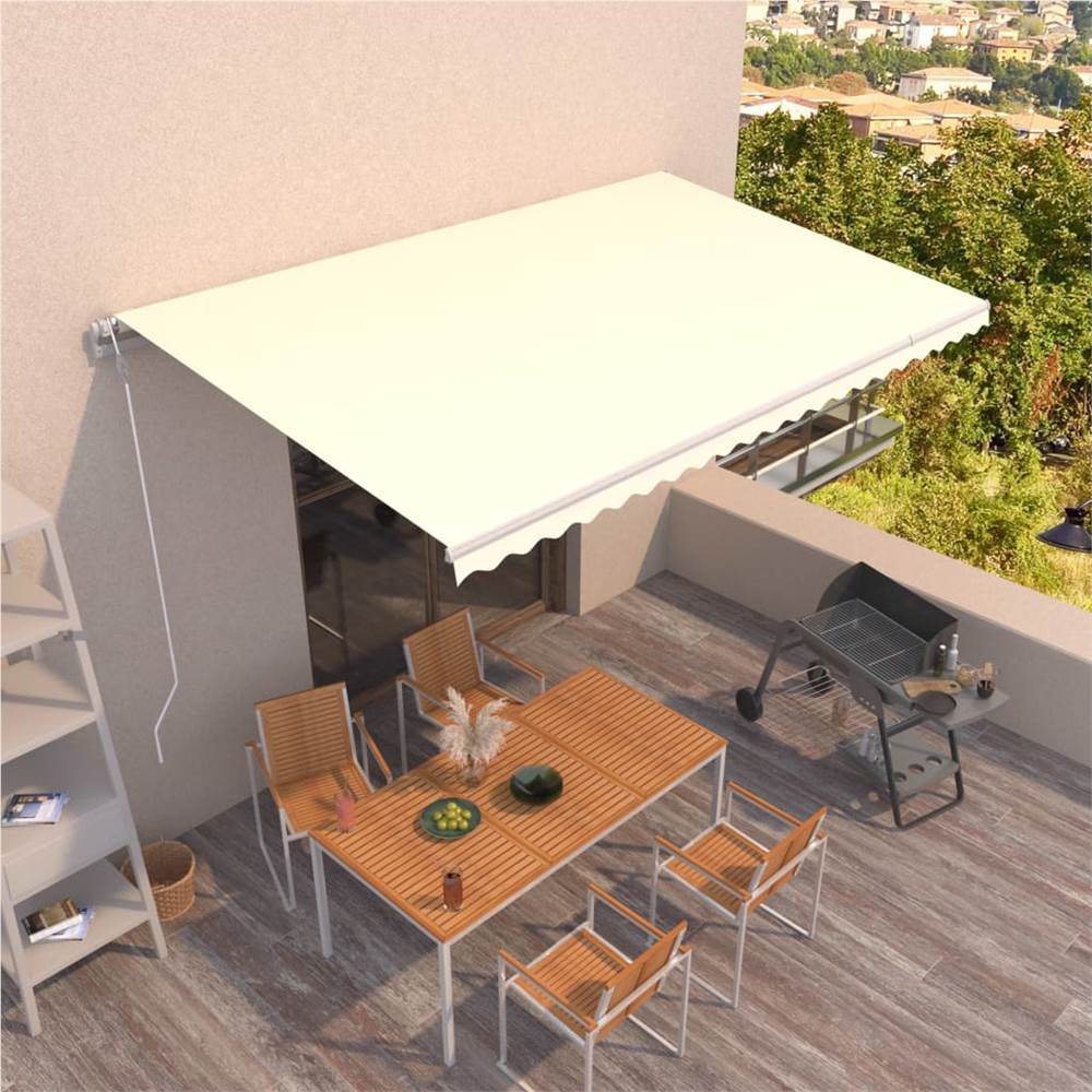Automatic Retractable Awning 500x300 cm Cream