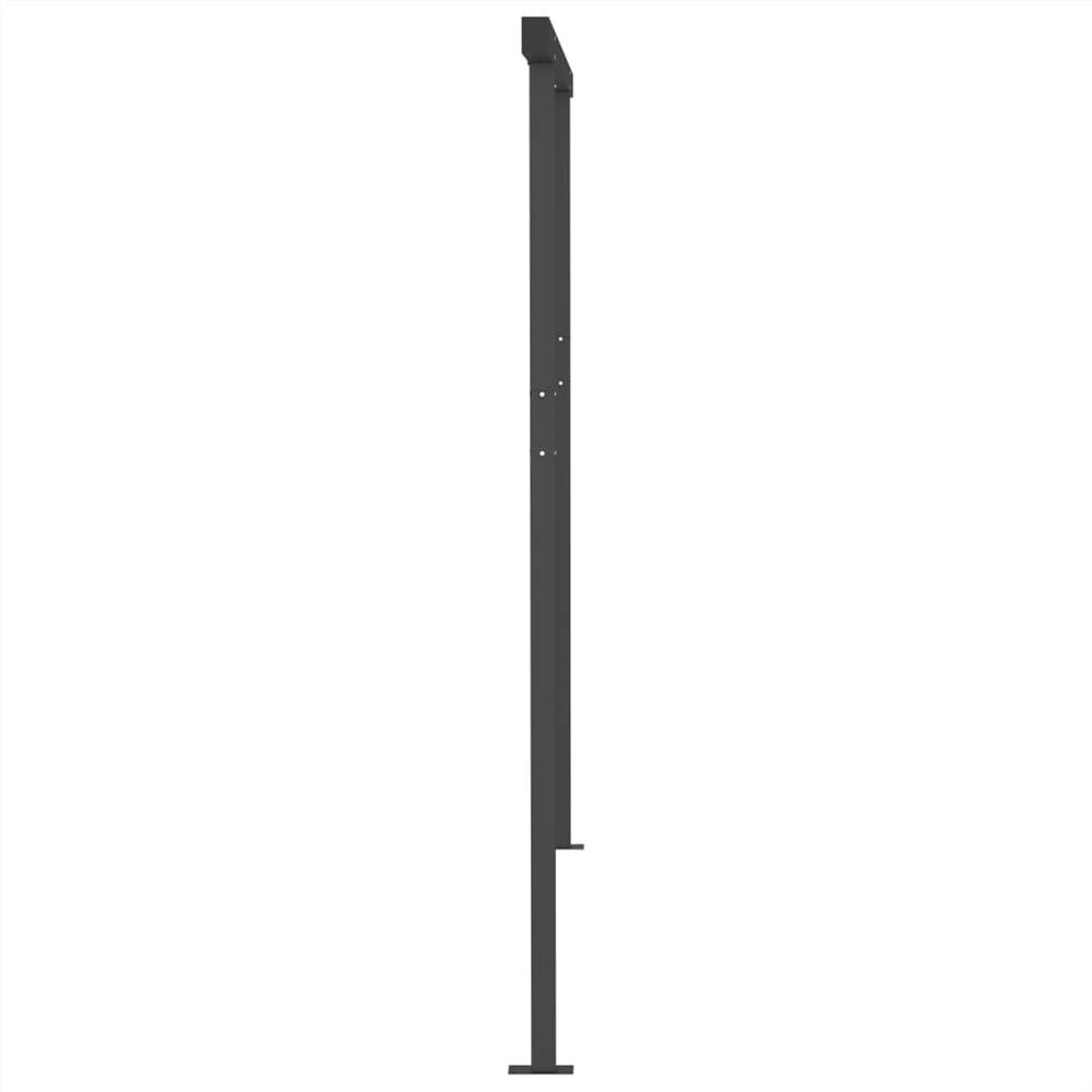 Automatic Retractable Awning with Posts 4.5x3 m Anthracite