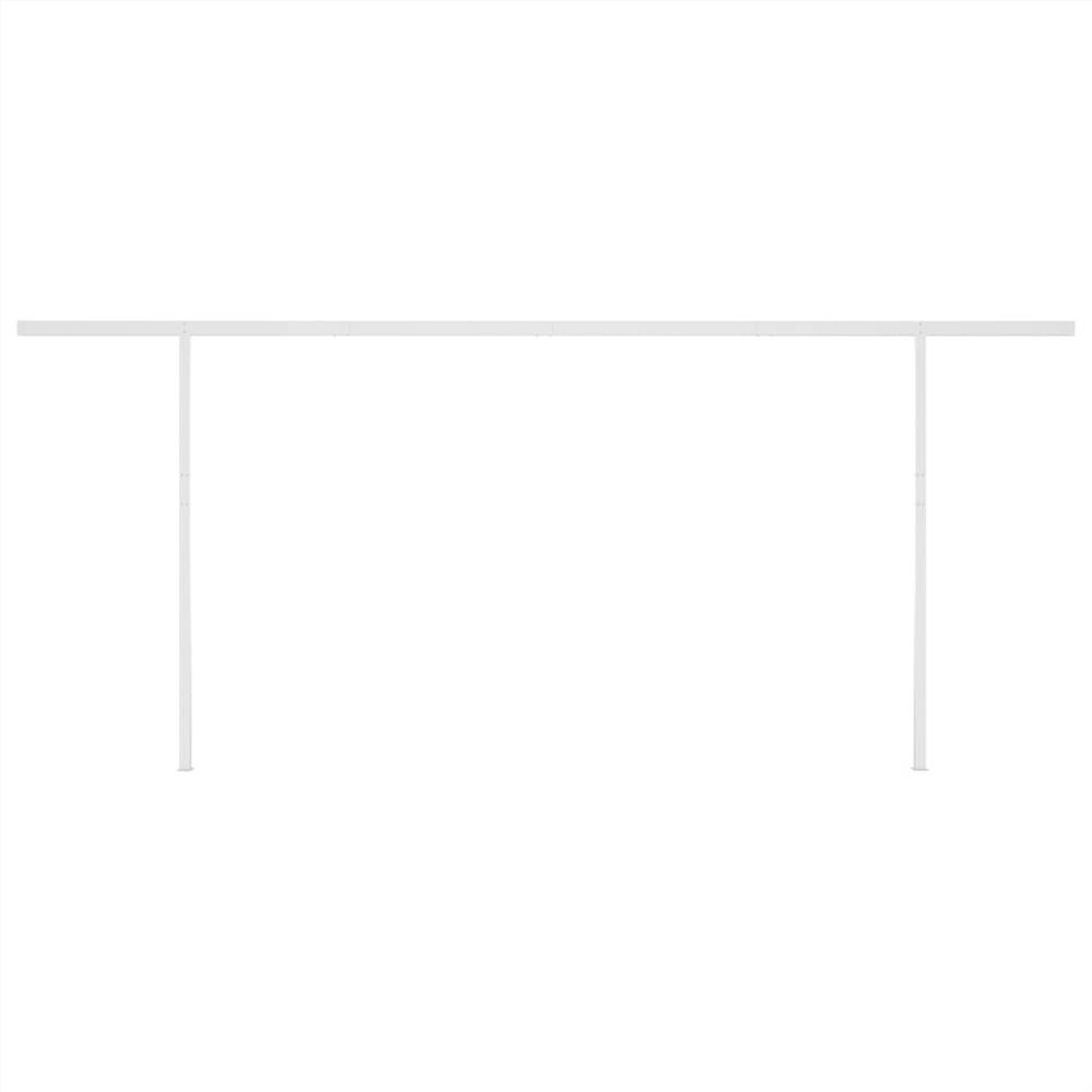 Automatic Retractable Awning with Posts 5x3 m Anthracite