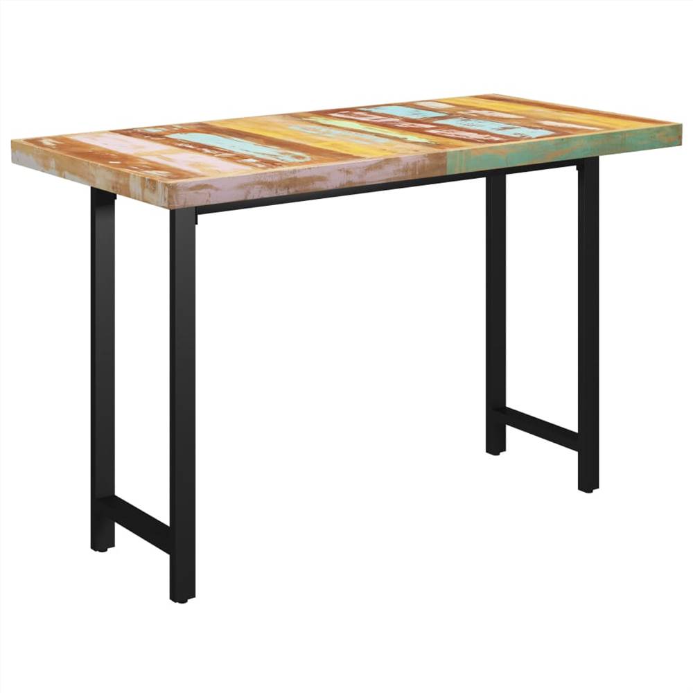 

Dining Table H-shaped Legs 140x70x77cm Solid Reclaimed Wood