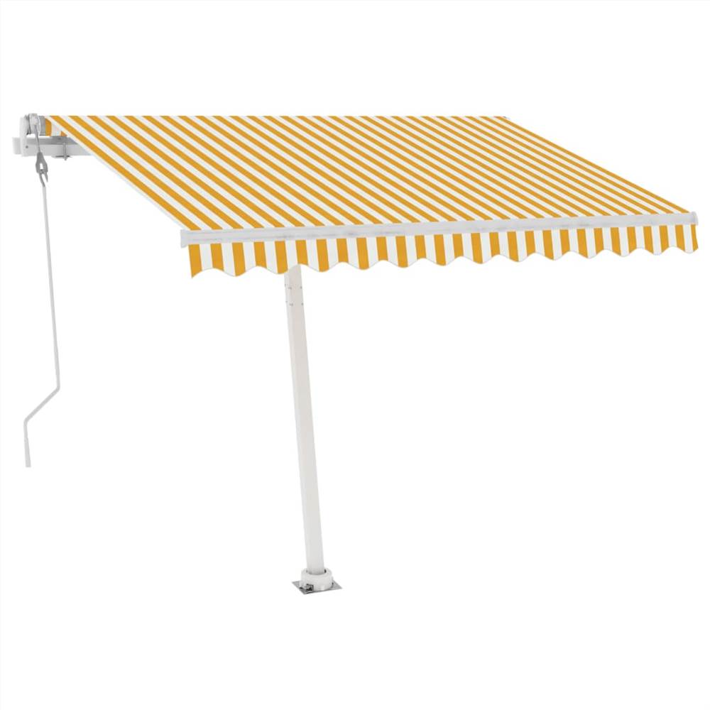 

Freestanding Automatic Awning 300x250cm Yellow/White