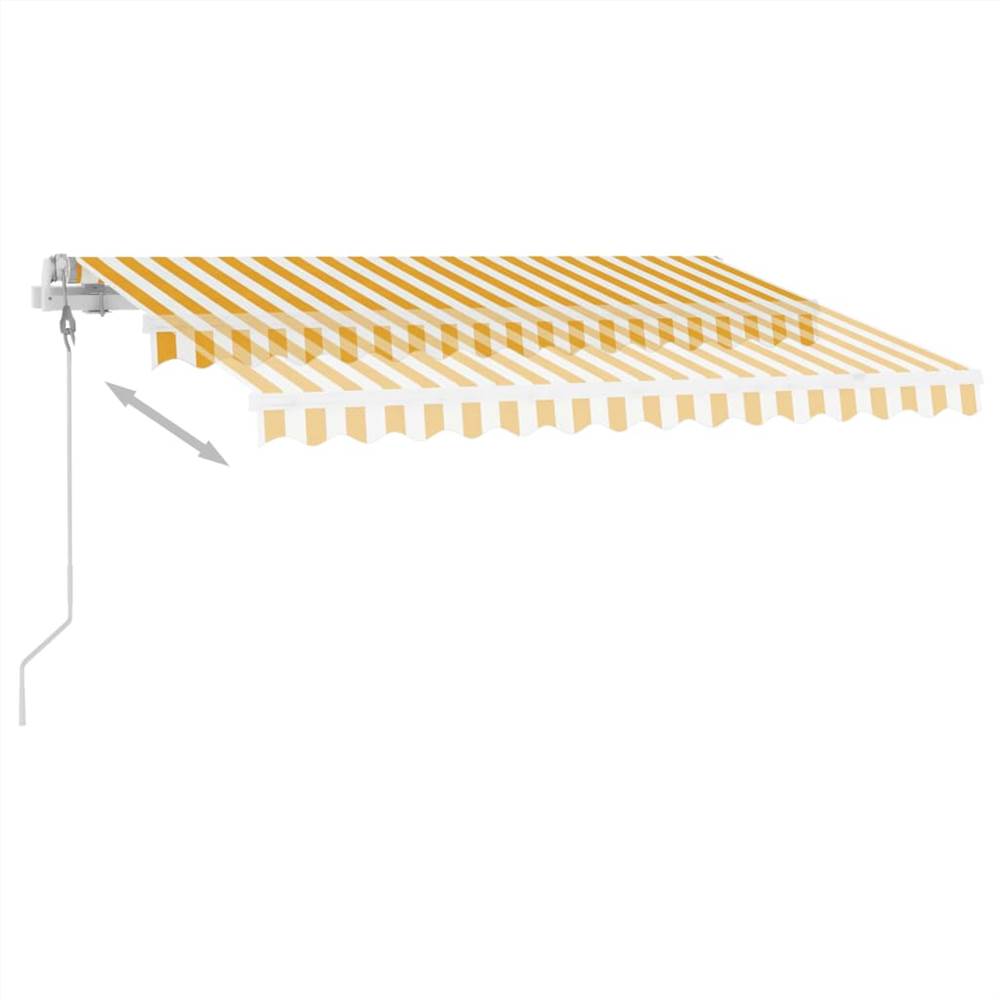 Freestanding Automatic Awning 350x250cm Yellow/White