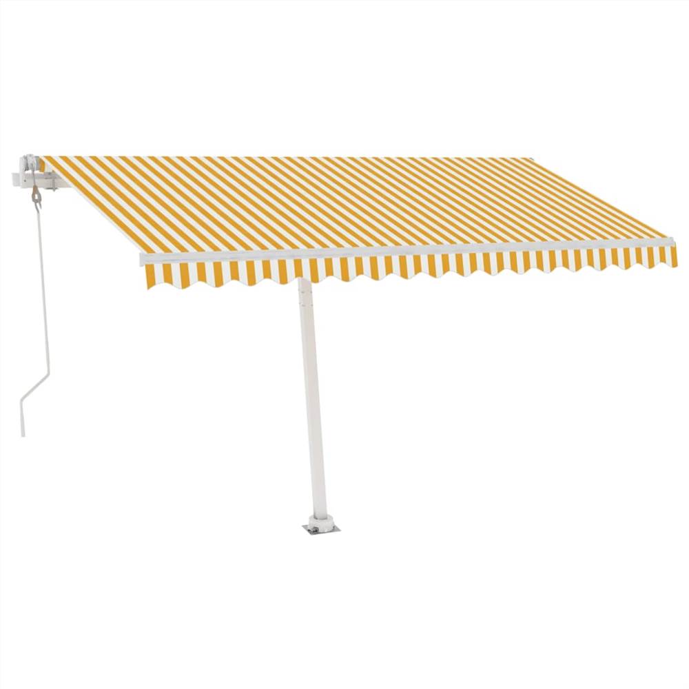 

Freestanding Automatic Awning 400x300cm Yellow/White