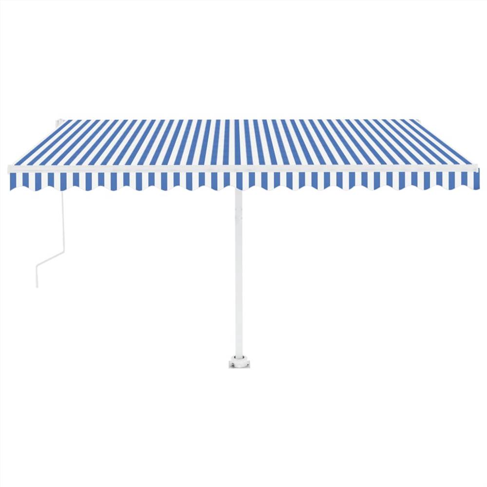 

Freestanding Automatic Awning 450x350cm Blue/White