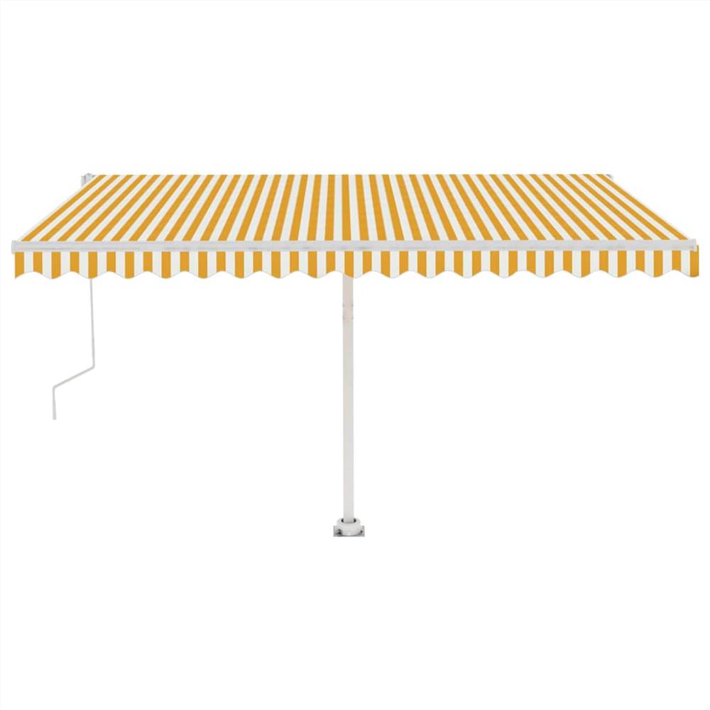 

Freestanding Automatic Awning 450x350cm Yellow/White