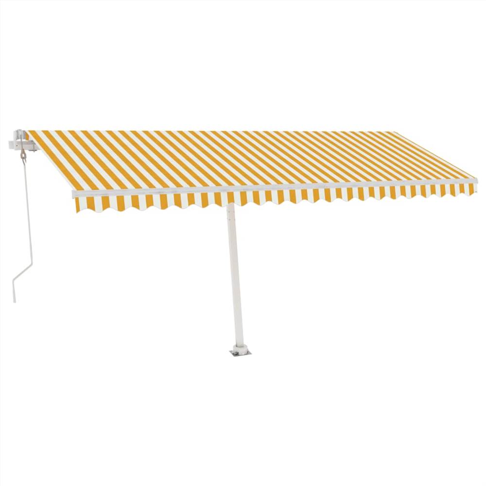 

Freestanding Automatic Awning 500x300cm Yellow/White