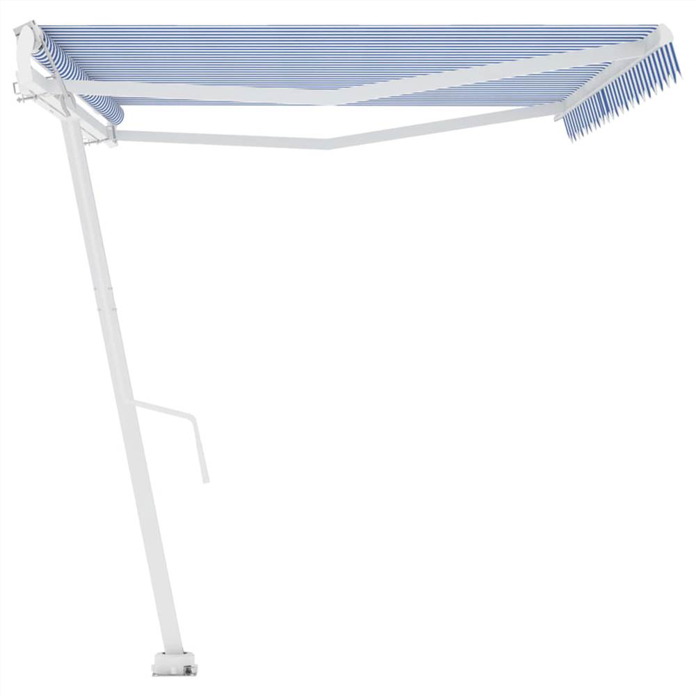 Freestanding Automatic Awning 500x350cm Blue/White