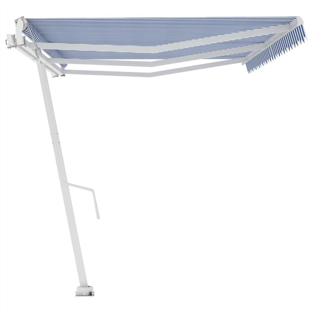 Freestanding Automatic Awning 600x300cm Blue/White