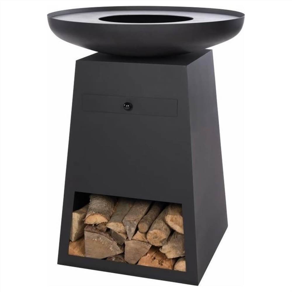 

RedFire Garden Barbecue with Wood Storage Onyx 60 cm Black