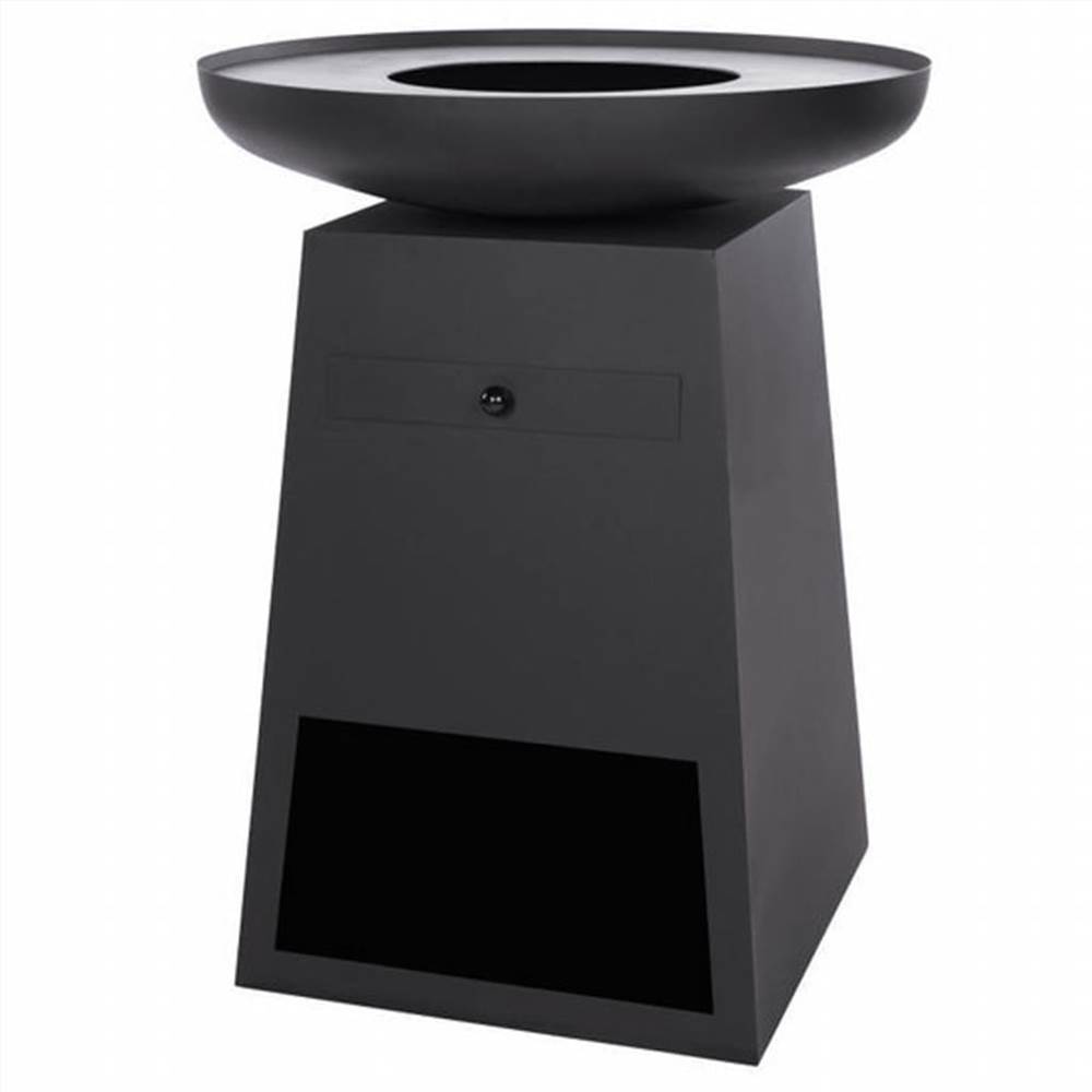 RedFire Garden Barbecue with Wood Storage Onyx 60 cm Black