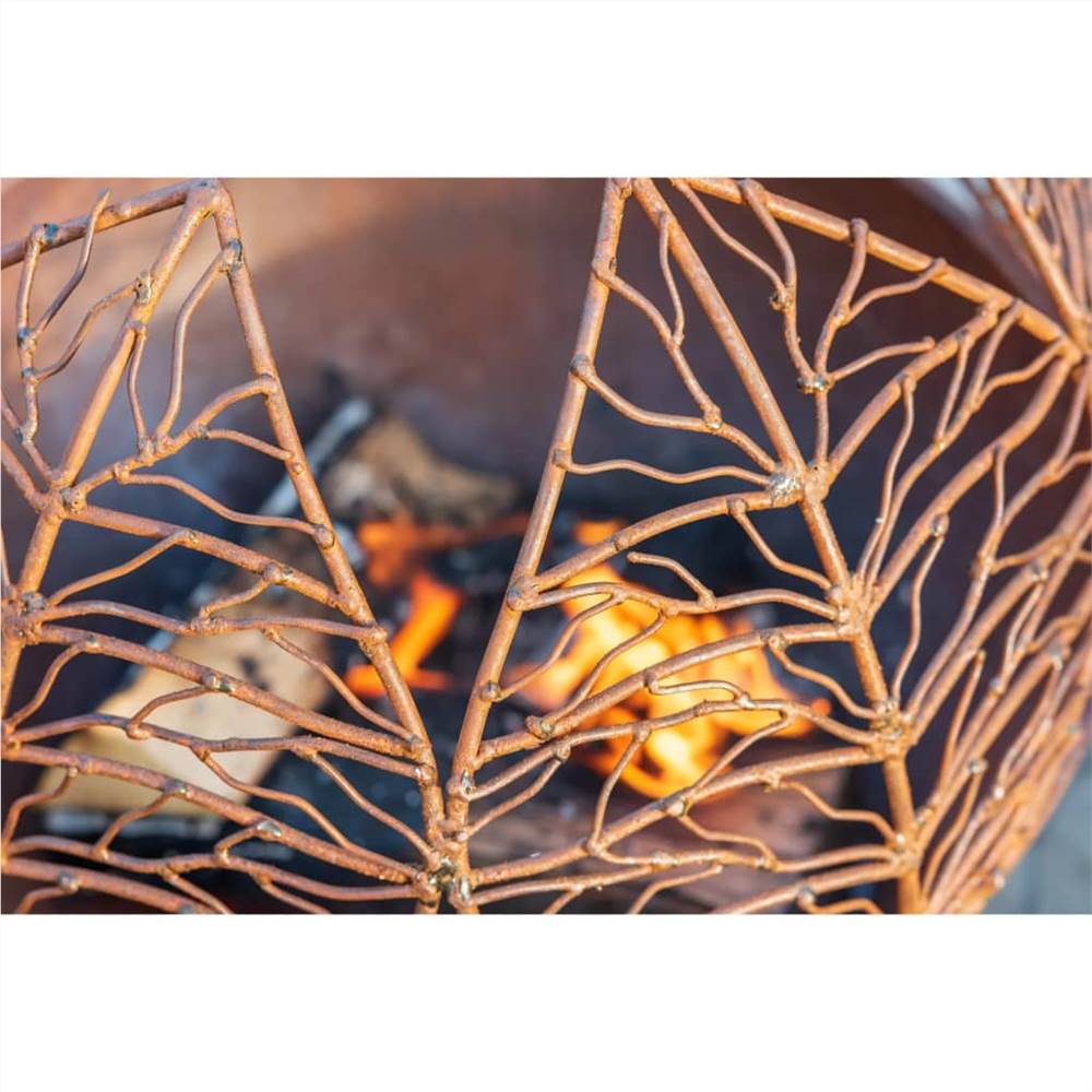 RedFire Handmade Garden Fireplace Narfi Rust Steel