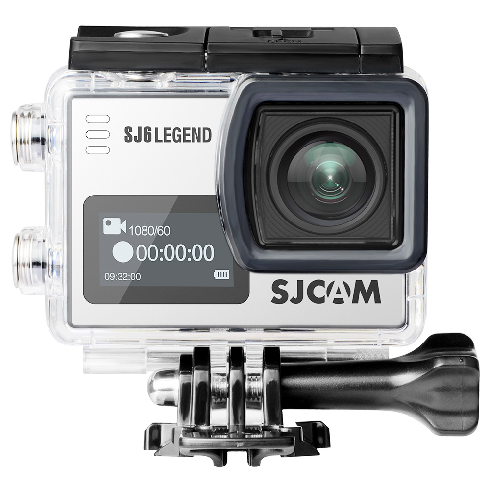 SJCAM SJ6 Legend Sports & Action Camera 4K/24FPS Waterproof, WiFi Remote Control 2.0'' LCD Touch Screen - Grey