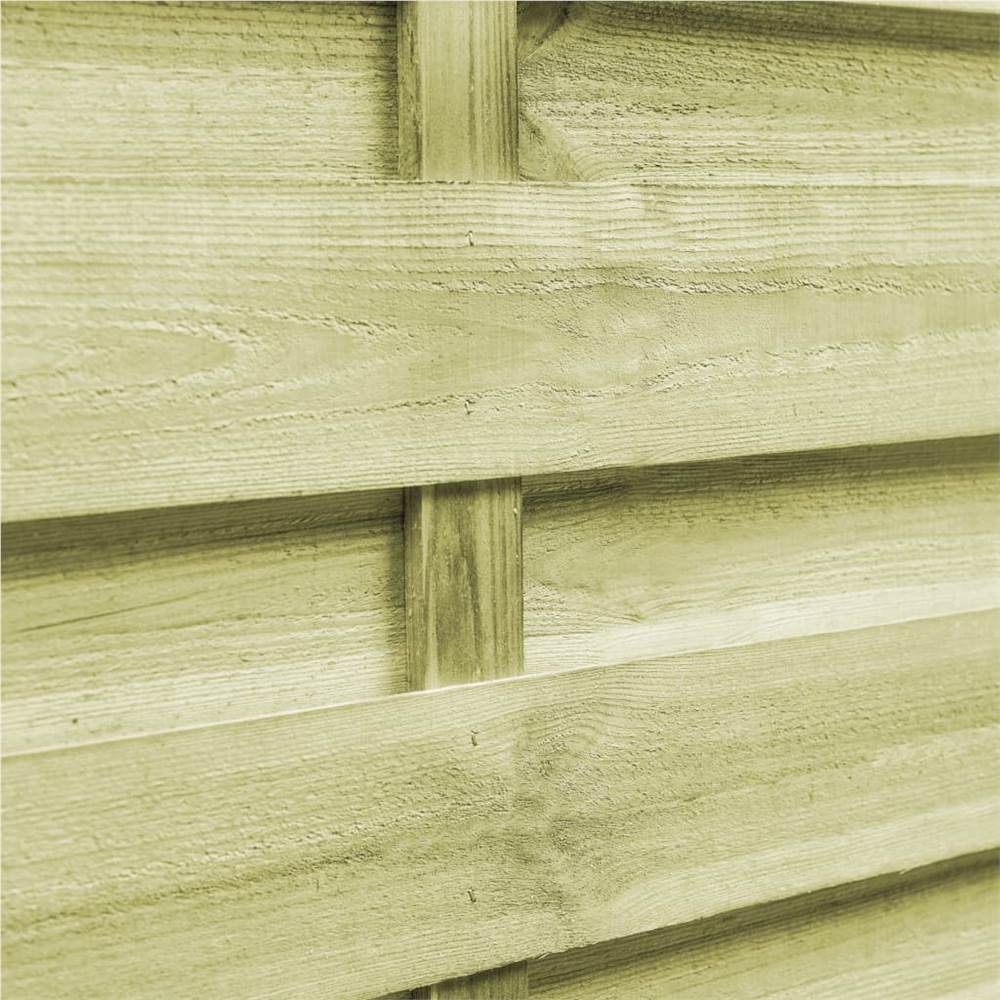 Garden Gates 2 pcs Impregnated Pinewood 150x75 cm Green