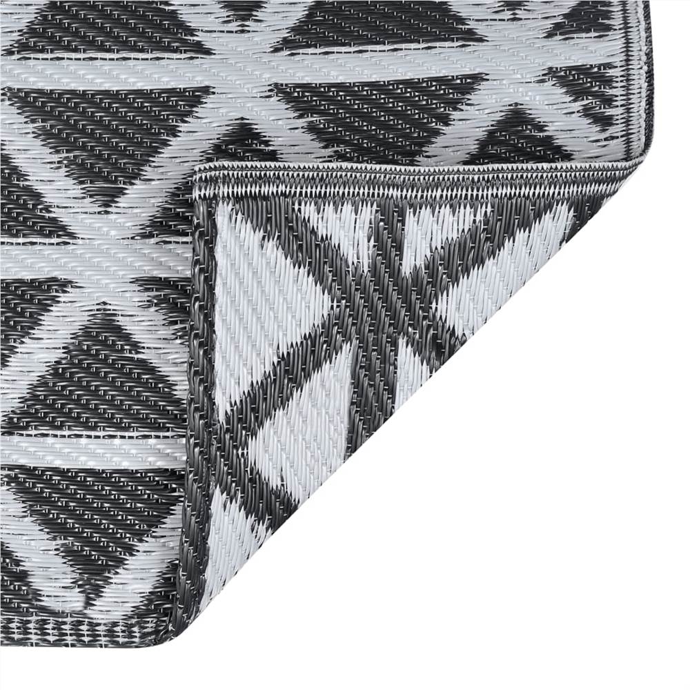 Outdoor Carpet Black 190x290 cm PP