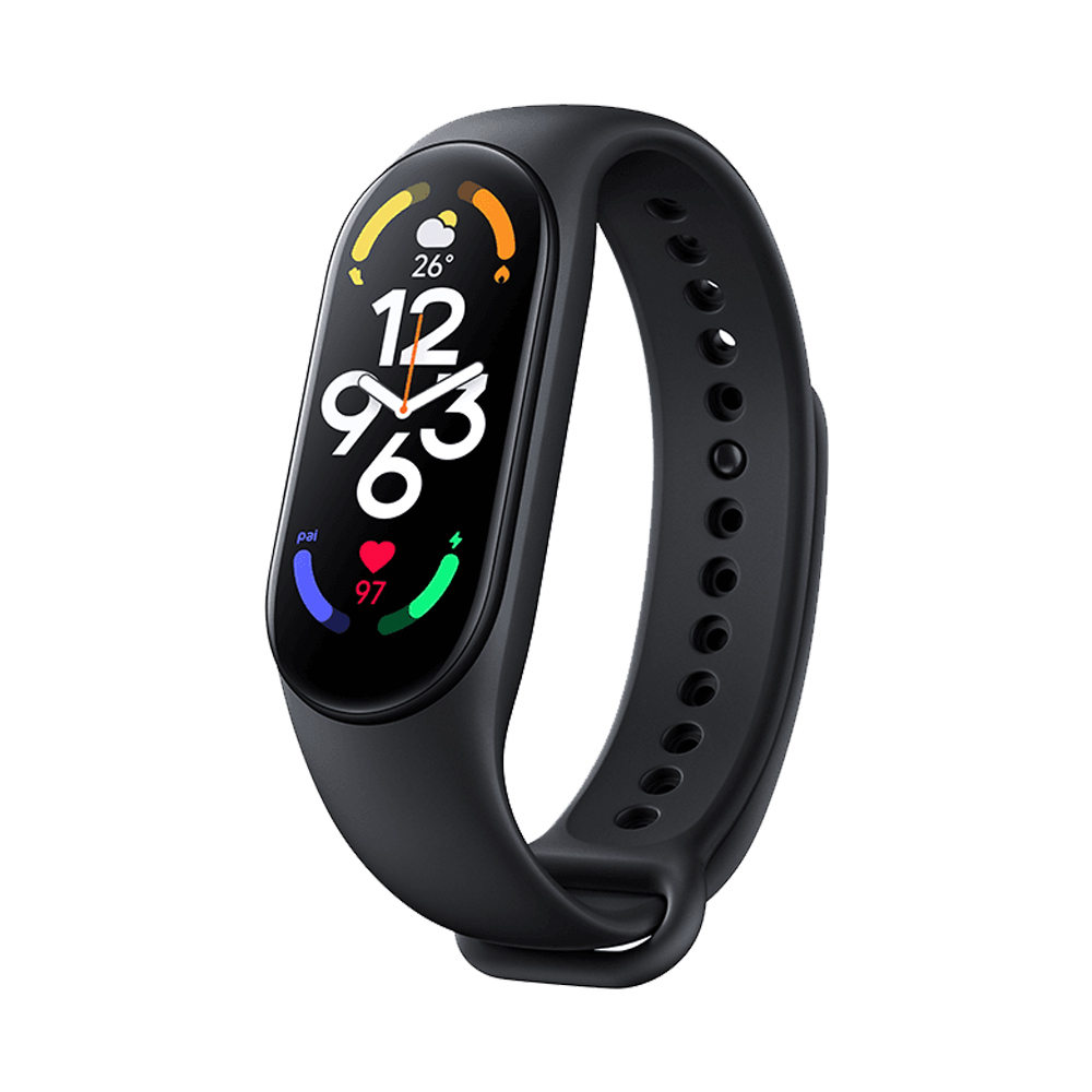 [Wersja globalna] XIAOMI Mi Band 7 Inteligentna bransoletka Smart Wristband Watch Bransoletka z ekranem AMOLED Fitness Tracker Pulsometr Tlen we krwi - czarny