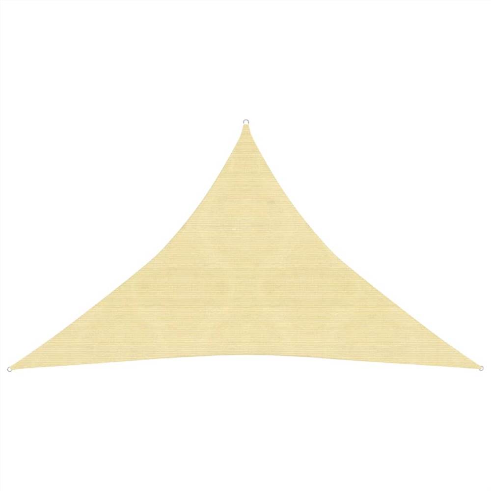 

Sunshade Sail 160 g/m² Beige 3.5x3.5x4.9 m HDPE