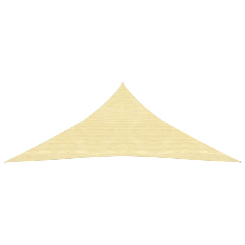 Sunshade Sail 160 g/m² Beige 5x6x6 m HDPE