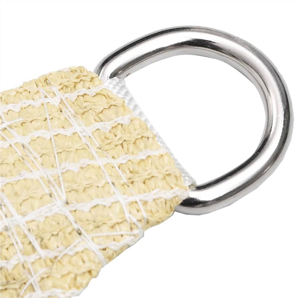 Sunshade Sail 160 g/m² Beige 5x6x6 m HDPE