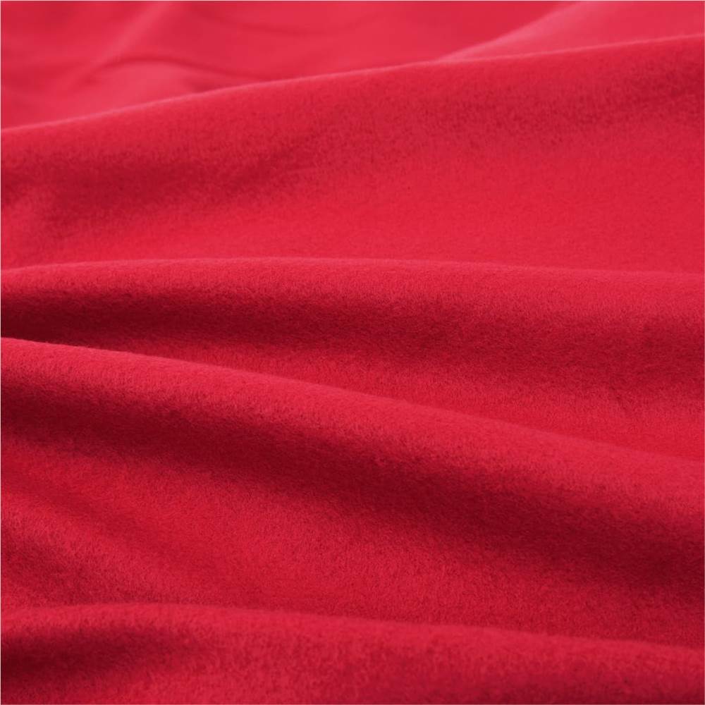 Bed Sheets 2 pcs Polyester Fleece 200x200 cm Burgundy